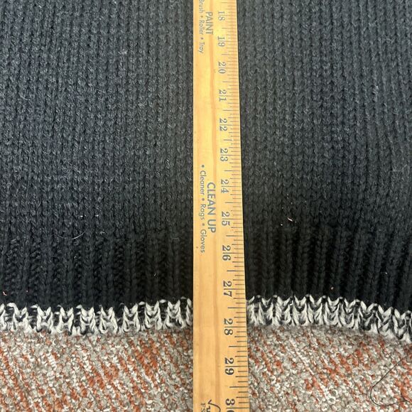 CODE ZERO Men’s Acrylic Geometric 1980’s Sweater Leather Patches Size Large - Picture 9 of 13